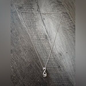 Elegant Silver Infinity Pendant Necklace